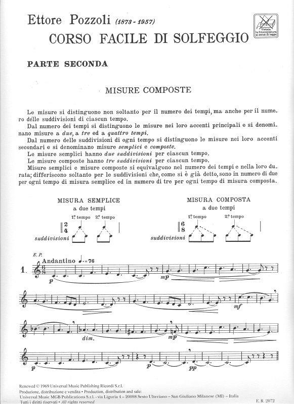 Corso Facile Di Solfeggio Part II